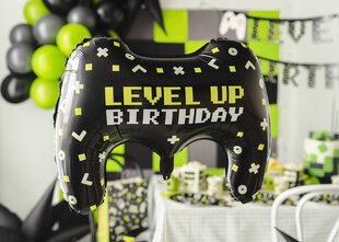 Folijas balons "Level up birthday" 72*52cm cena un informācija | Baloni | 220.lv