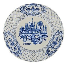 Český porcelán Dubí dekoratīvs sienas šķīvis 24 cm. cena un informācija | Interjera priekšmeti | 220.lv