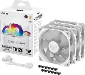 Asus TUF Gaming TR120 ARGB White 3IN1 (90DA0093-B09020) цена и информация | Компьютерные вентиляторы | 220.lv