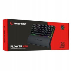 Rampage Plower K60 RMP Blue Switch (PLOWER K60) cena un informācija | Klaviatūras | 220.lv