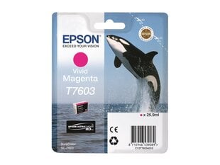 Epson T7603 Ink Vivid Magenta (C13T76034N10) cena un informācija | Tintes kārtridži | 220.lv