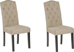 2 krēslu komplekts Beliani Shirley, smilšu krāsas cena un informācija | Virtuves un ēdamistabas krēsli | 220.lv