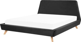 Кровать Beliani Vienne, 160x200 см, черная цена и информация | Кровати | 220.lv