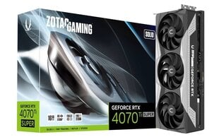 Zotac Gaming GeForce RTX 4070 Ti Super Solid (ZT-D40730R-10P) cena un informācija | Videokartes (GPU) | 220.lv