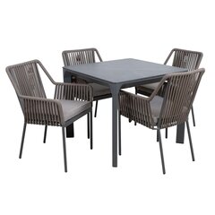 Garden furniture set CARVES table and 4 chairs цена и информация | Комплекты уличной мебели | 220.lv