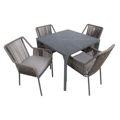 Garden furniture set CARVES table and 4 chairs цена и информация | Комплекты уличной мебели | 220.lv