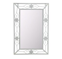 Spogulis Home4You Sandy, 41x61 cm, balts cena un informācija | Spoguļi | 220.lv