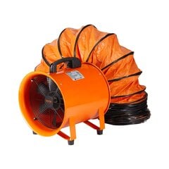Būvniecības ventilators ar šļūteni Vevor, 367W, 2800 apgr./min, 1214 l/s cena un informācija | Ventilatori | 220.lv