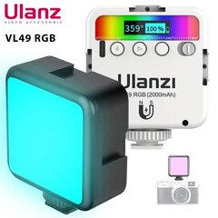 ULANZI VL49 RGB светильник для камеры цена и информация | Осветительное оборудование для фотосъемок | 220.lv