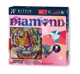 KITFIX Amatniecības komplekts Diamond Art dimantiņu māksla, Tīģeris cena un informācija | Smilšu kastes, smiltis | 220.lv