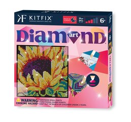 KITFIX Amatniecības komplekts Diamond Art dimantiņu māksla, Saulespuķe cena un informācija | Smilšu kastes, smiltis | 220.lv