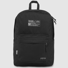 JanSport Recycled Superbreak Black skolas mugursoma JS0A4NW2008 cena un informācija | Skolas somas | 220.lv