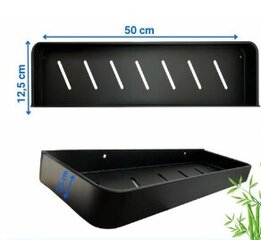 Vannas istabas plaukts 50 x 12,5 x 3,5 cm цена и информация | Аксессуары для ванной комнаты | 220.lv