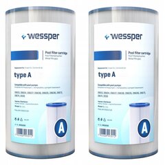 2x Wessper A tipa baseina filtrs Intex 29000 cena un informācija | Baseina filtri | 220.lv