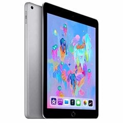 Apple iPad 9.7" (2018) 32GB WiFi + Cellular (Klase A+ (Ideāls stāvoklis, lietots)) cena un informācija | Planšetdatori | 220.lv