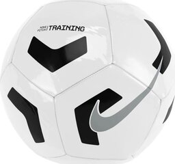 Футбольный мяч Nike Pitch Training CU8034 100, размер 5, белый цвет цена и информация | Футбольные мячи | 220.lv