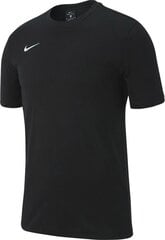 T-krekls Nike Team Club 19 Tee, S, melns cena un informācija | Futbola formas un citas preces | 220.lv