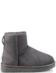 Sieviešu zābaki UGG W Classic Mini II, pelēki цена и информация | Женские сапоги | 220.lv