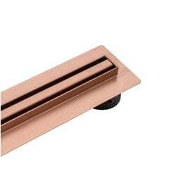 Slim&amp;Low ProLine Copper lineārais novadīšanas rāmis 60 cm Varš цена и информация | Трапы для душа | 220.lv