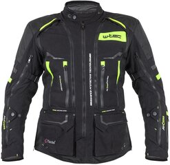 Moto jaka W-Tec Aircross - Black-Fluo Yellow 6XL цена и информация | Мотоциклетные куртки | 220.lv