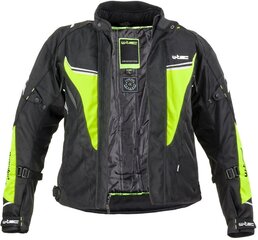 Vīriešu motociklistu jaka W-Tec Brandon - Black-Fluo Yellow XL cena un informācija | Moto jakas | 220.lv