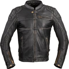 Vīriešu ādas motociklistu jaka W-TEC Suit - Vintage Black L cena un informācija | Moto jakas | 220.lv