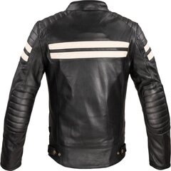 Vīriešu ādas motociklistu jaka W-TEC Stripe - melna ar smilškrāsas svītrām 6XL цена и информация | Мотоциклетные куртки | 220.lv