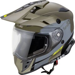 Motocikla ķivere W-TEC V331 PR Graphic — Khaki-Grey S(55-56) cena un informācija | Moto ķiveres | 220.lv