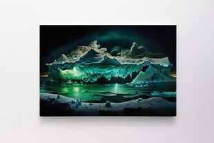Fantastiska ziemeļu gaismas ar ledājiem 3 cena un informācija | Gleznas | 220.lv