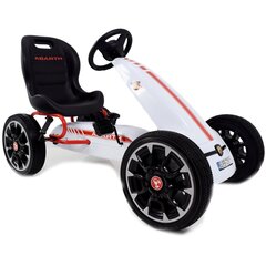 Pedāļu kartings Go-kart ST FIAT Abarth PB9388A, balts cena un informācija | Rotaļlietas zēniem | 220.lv