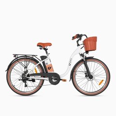 Elektriskais velosipēds Dyu C6 Pro, 26", balts cena un informācija | Elektrovelosipēdi | 220.lv