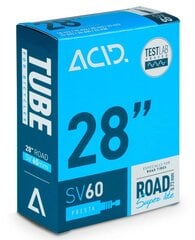 Dviračio kamera Acid Road Super Lite SV, 60 mm, juoda cena un informācija | Velo riepas, kameras | 220.lv