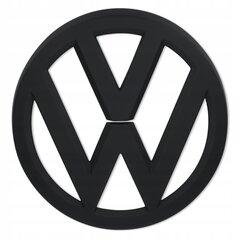 VOLKSWAGEN logo emblēma matēts melns cena un informācija | Auto piederumi | 220.lv