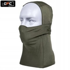 Balaklava ar šalli, GFC Tactical, Olive cena un informācija | Vīriešu cepures, šalles, cimdi | 220.lv