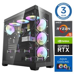 INTOP AQUA Ryzen 5 7600X 16GB DDR5 1TB SSD M.2 NVME RTX4070 SUPER 12GB no-OS цена и информация | Стационарные компьютеры | 220.lv