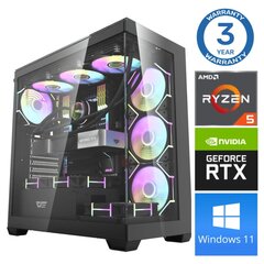 INTOP Ryzen 5 7500F 32GB DDR5 1TB SSD M.2 NVME+2TB RTX4070 SUPER 12GB WIN11 cena un informācija | Stacionārie datori | 220.lv