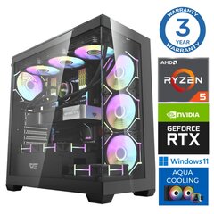 INTOP AQUA Ryzen 5 7600X 16GB DDR5 1TB SSD M.2 NVME RTX4070 SUPER 12GB WIN11 cena un informācija | Stacionārie datori | 220.lv