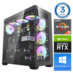 INTOP Ryzen 9 5900X 16GB DDR5 1TB SSD M.2 NVME RTX4070 SUPER 12GB Win11 cena un informācija | Stacionārie datori | 220.lv