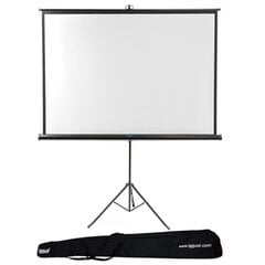 Настенный экран с триподом + сумка iggual PSITS200 (200 x 200 cm) (Пересмотрено C) цена и информация | Экраны для проекторов | 220.lv