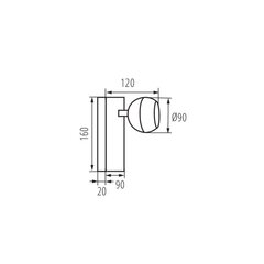 Sienas lampa Kanlux GALOBA B 1XGU10 цена и информация | Настенные светильники | 220.lv