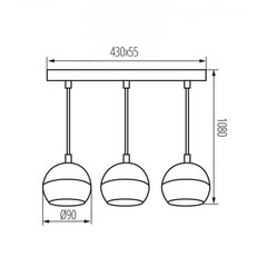 Kanlux lampa Galoba C 3XGU10 B цена и информация | Люстры | 220.lv