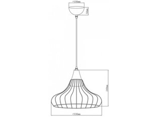 Piekarināmā lampa LOTTE, 33 cm, zila 2660 cena un informācija | Lustras | 220.lv