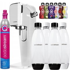 SodaStream Art White sūcējs + SodaStream pudeles 3x 1L drošinātājs + bolero cena un informācija | Gāzētā ūdens aparāti | 220.lv