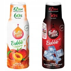 FruttaMax Persiku sīrups 500ml+FruttaMax COLA sīrups 500ml цена и информация | Аппараты для газирования воды | 220.lv