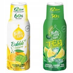 FruttaMax Lime Lime Lime sīrups 500ml+FruttaMax ICE TEA Lemon GREEN Light sīrups 500ml cena un informācija | Gāzētā ūdens aparāti | 220.lv