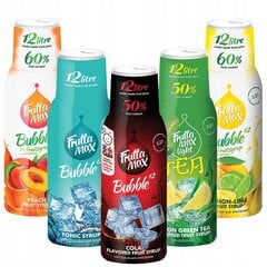 Sīrups FruttaMax BROSKVINIJA 500ml+COLA 500ml+CITRĪNA LIMONKA 500ml+TONIKS 500 ml+LIETA TĒJA LEMON GREEN Light cena un informācija | Gāzētā ūdens aparāti | 220.lv