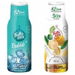 FruttaMax TONIC sīrups 500 ml+FruttaMax RADLER LEMON Light sīrups 500 ml cena un informācija | Gāzētā ūdens aparāti | 220.lv