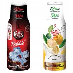 FruttaMax COLA sīrups 500ml Var pārdot+FruttaMax RADLER LEMON LIGHT sīrups 500ml cena un informācija | Gāzētā ūdens aparāti | 220.lv