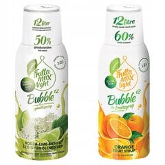 FruttaMax Lime Mint LIGHT sīrups 500ml+FruttaMax Oranberry LIGHT sīrups 500ml cena un informācija | Gāzētā ūdens aparāti | 220.lv