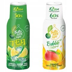 FruttaMax ICE TEA LEMON GREEN Light 500ml+FruttaMax MANGO LIGHT sīrups 500ml cena un informācija | Gāzētā ūdens aparāti | 220.lv